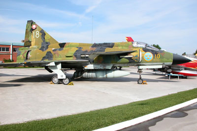 Swedish Viggen at Cuatro Vientos museum