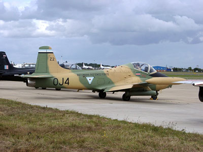 This ex Botswanan Strikemaster still flies on the airshow circuit